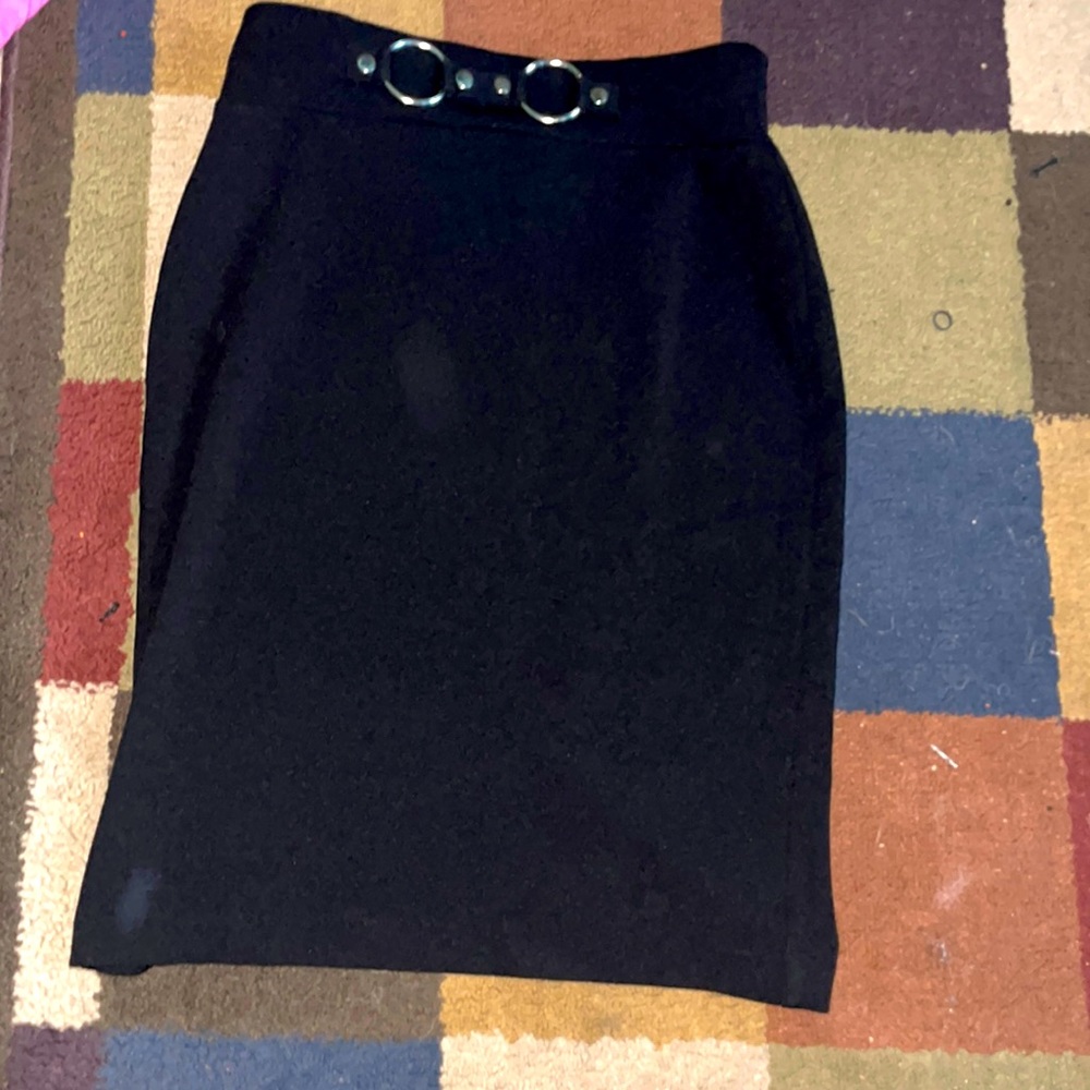 Skirt with a belt attached